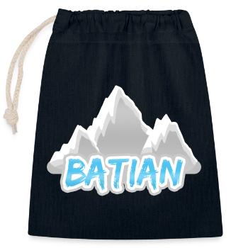 Batian - Verschließbarer Geschenkbeutel aus Baumwolle (25x30cm) - Navy - Vorne