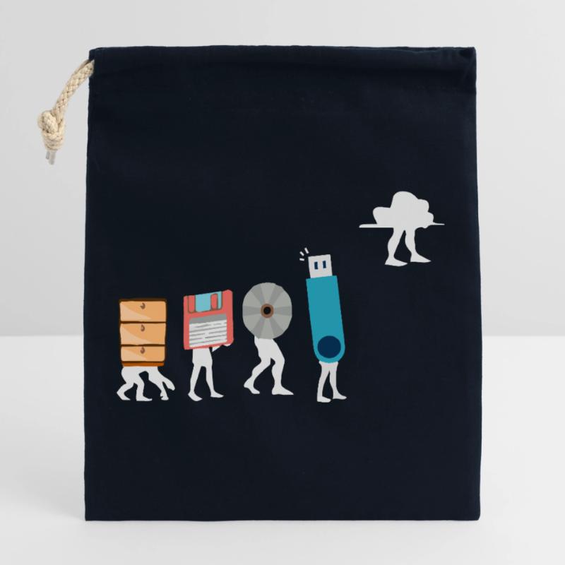 Cloud-Computing-Lustige Programmierer-Daten-KI-Software Verschließbarer Geschenkbeutel aus Baumwolle (25x30cm)