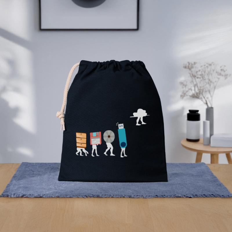 Cloud-Computing-Lustige Programmierer-Daten-KI-Software Verschließbarer Geschenkbeutel aus Baumwolle (25x30cm)