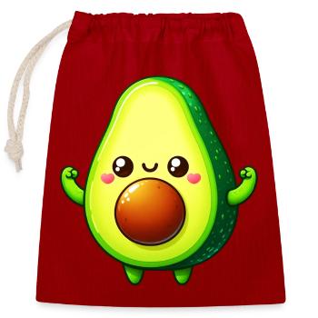 Avocat - Sac cadeau en coton avec cordon (25 x 30 cm) - rouge - Devant