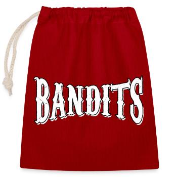 Bandits - Closable cotton gift bag (25x30cm) - red - Front