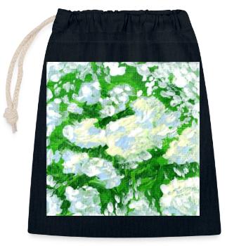 Elderberry Paintings - Closable cotton gift bag (25x30cm) - navy - Front