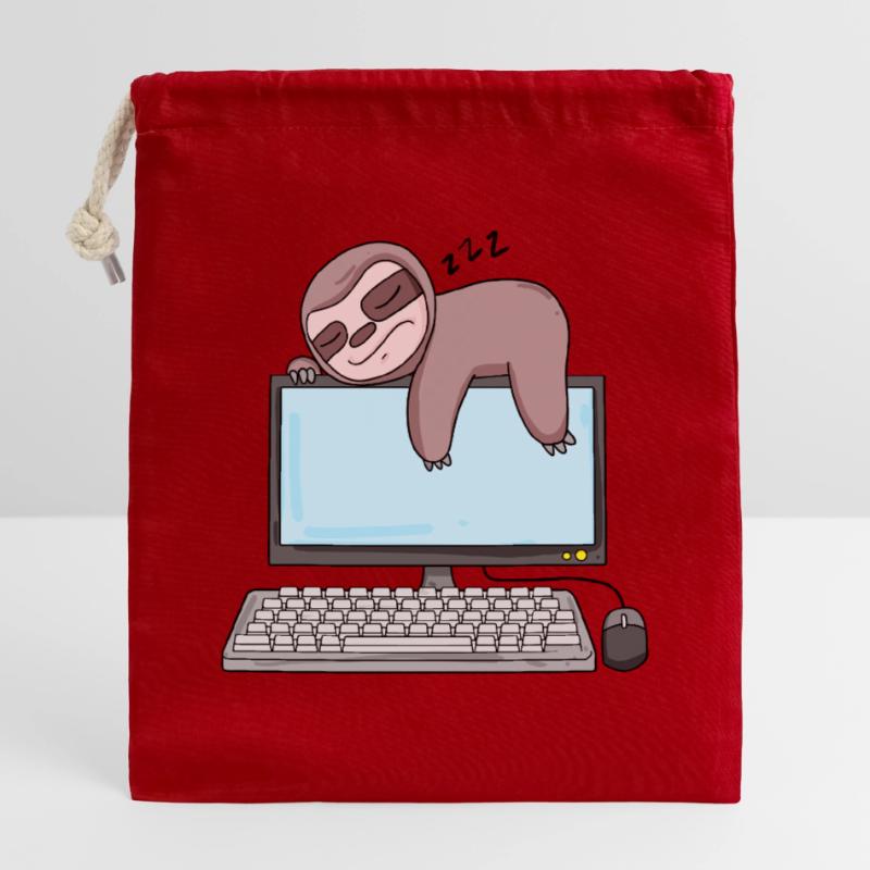 Computer Nerd Programmer Gift Closable cotton gift bag (25x30cm)