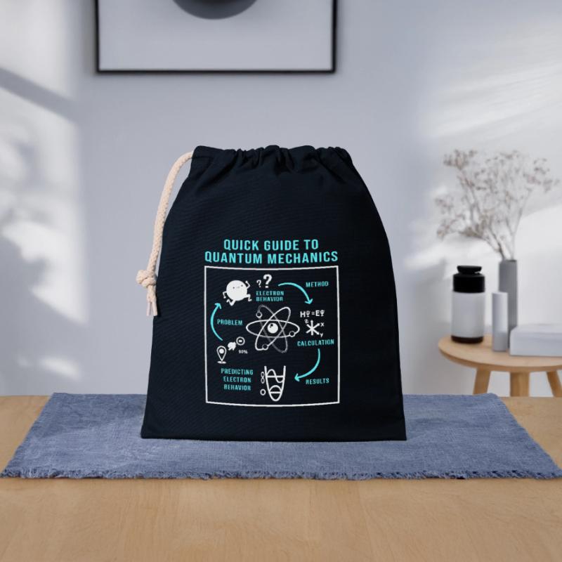Quantum Physics Quantum Physics Quantum Leap Closable cotton gift bag (25x30cm)