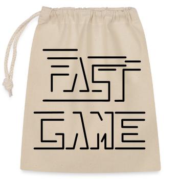 jeu rapide - Sac cadeau en coton avec cordon (25 x 30 cm) - nature - Devant