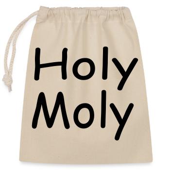 Holy Moly - Closable cotton gift bag (25x30cm) - nature - Front