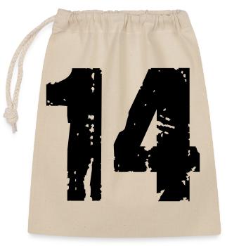 14 - Sac cadeau en coton avec cordon (25 x 30 cm) - nature - Devant