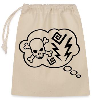 Think Bubble Angry - Sac cadeau en coton avec cordon (25 x 30 cm) - nature - Devant