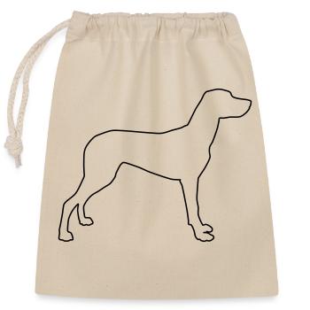 Vizla Contours 1 - Closable cotton gift bag (25x30cm) - nature - Front