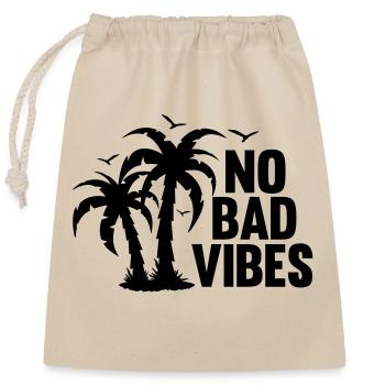 NO BAD VIBES HOLIDAY JOY - Closable cotton gift bag (25x30cm) - nature - Front
