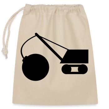 abrissbirne_1c - Sac cadeau en coton avec cordon (25 x 30 cm) - nature - Devant