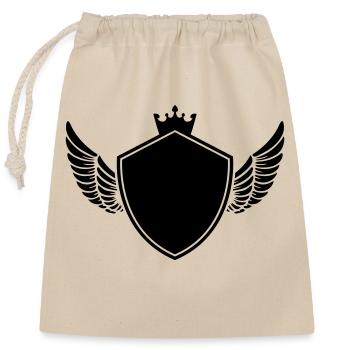 Symbole des armoiries - Sac cadeau en coton avec cordon (25 x 30 cm) - nature - Devant