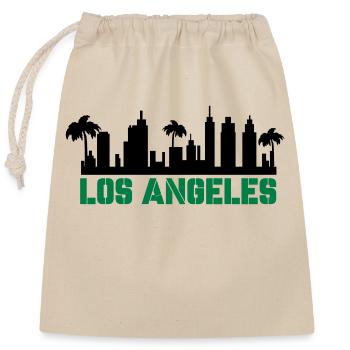 los angeles - Verschließbarer Geschenkbeutel aus Baumwolle (25x30cm) - Natur - Vorne