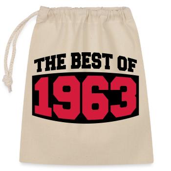 The Best Of 1963 - Sac cadeau en coton avec cordon (25 x 30 cm) - nature - Devant