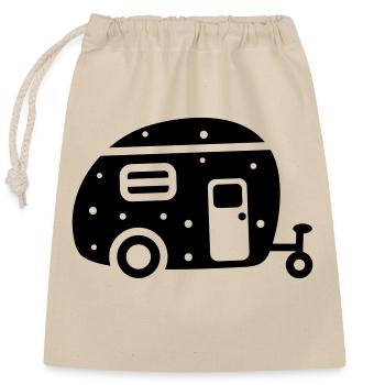 Rondo Retreat - Caravan - Closable cotton gift bag (25x30cm) - nature - Front