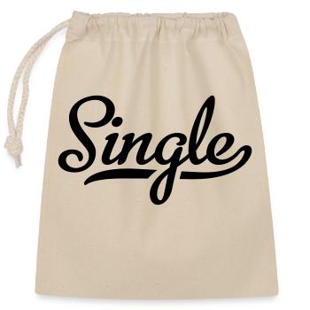 Single - Closable cotton gift bag (25x30cm) - nature - Front