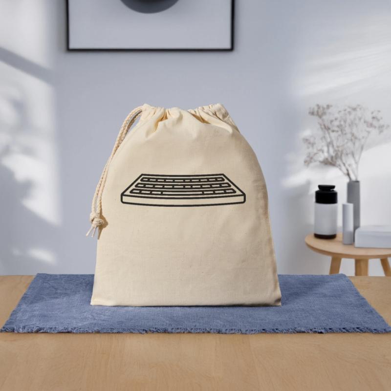 Control Keyboard Input Computer Closable cotton gift bag (25x30cm)