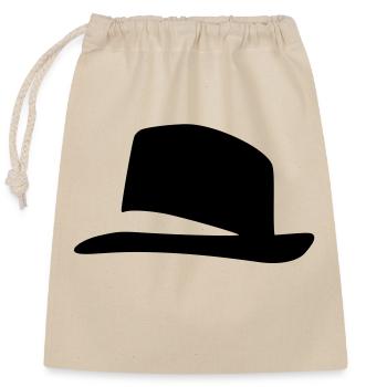 chapeau jackson - Sac cadeau en coton avec cordon (25 x 30 cm) - nature - Devant