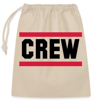 crew - Sac cadeau en coton avec cordon (25 x 30 cm) - nature - Devant