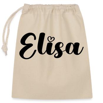 TEST ELISA - Sac cadeau en coton avec cordon (25 x 30 cm) - nature - Devant