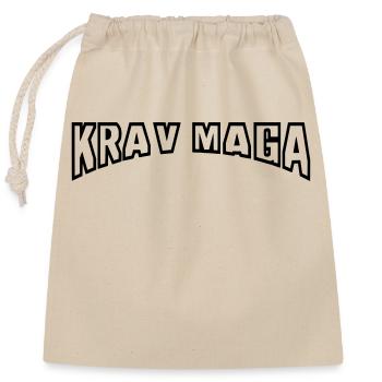 krav maga bogen - Verschließbarer Geschenkbeutel aus Baumwolle (25x30cm) - Natur - Vorne
