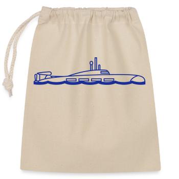 Plongée de surface sous-marine - Sac cadeau en coton avec cordon (25 x 30 cm) - nature - Devant