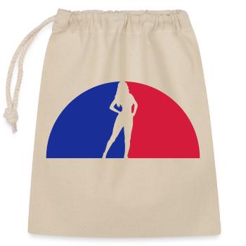 Sunset Mrs. Sexy - Closable cotton gift bag (25x30cm) - nature - Front