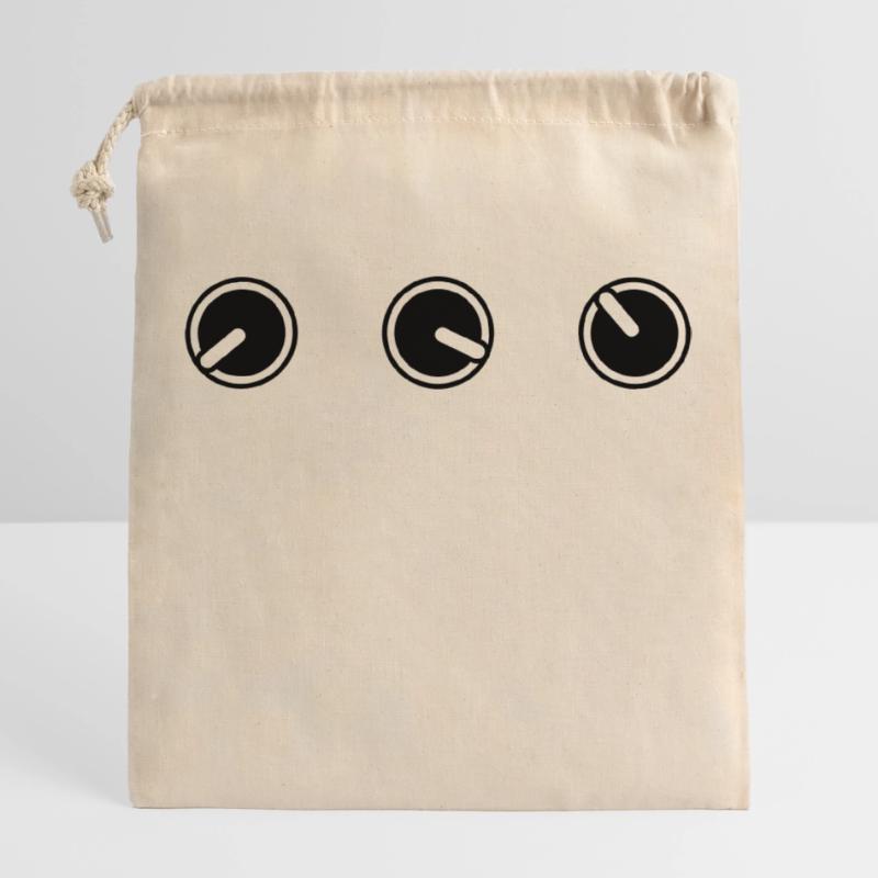 round circle turn loudness button knobs switch pla Closable cotton gift bag (25x30cm)