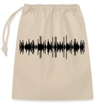 tonspur ton play coole laut regler pause party fei - Verschließbarer Geschenkbeutel aus Baumwolle (25x30cm) - Natur - Vorne