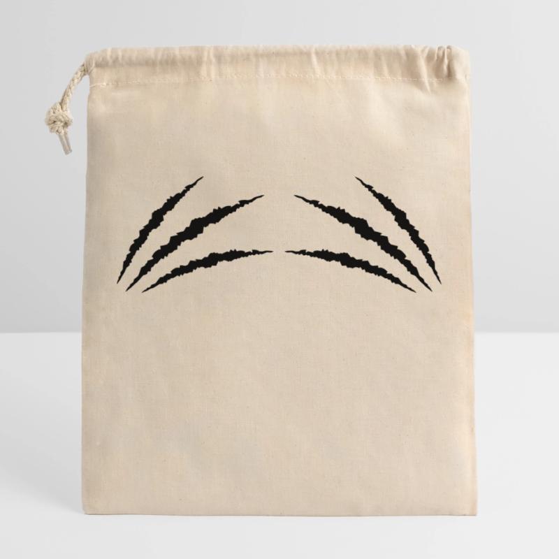 Claws 2 Closable cotton gift bag (25x30cm)