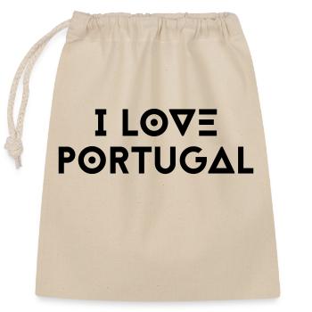 J’AIME LE PORTUGAL - Sac cadeau en coton avec cordon (25 x 30 cm) - nature - Devant