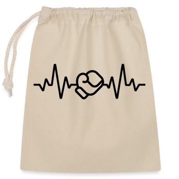 boxing - Closable cotton gift bag (25x30cm) - nature - Front