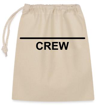 Crew Team template to design yourself - Closable cotton gift bag (25x30cm) - nature - Front