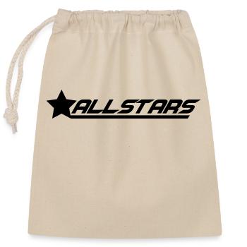 Cool Design Allstars - Sac cadeau en coton avec cordon (25 x 30 cm) - nature - Devant