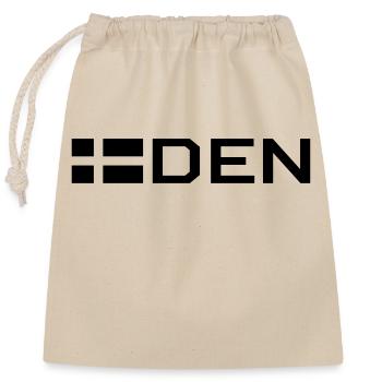 Drapeau danois - Sac cadeau en coton avec cordon (25 x 30 cm) - nature - Devant