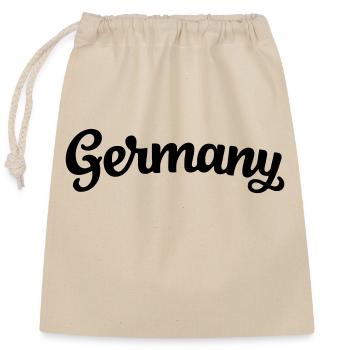Deutschland / Allemagne - Sac cadeau en coton avec cordon (25 x 30 cm) - nature - Devant