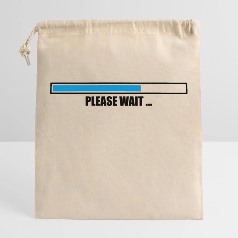 bars please download far loading load bar Closable cotton gift bag (25x30cm)