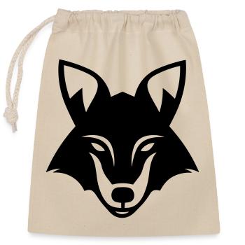 renard - Sac cadeau en coton avec cordon (25 x 30 cm) - nature - Devant
