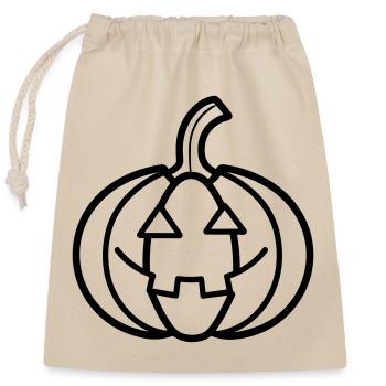 pumpkin - Closable cotton gift bag (25x30cm) - nature - Front