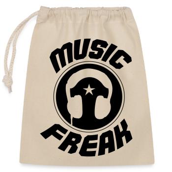 Music Freak - Closable cotton gift bag (25x30cm) - nature - Front