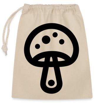 Champignon - Sac cadeau en coton avec cordon (25 x 30 cm) - nature - Devant