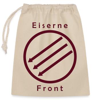 Eiserne Fron - Drei Pfeile - Closable cotton gift bag (25x30cm) - nature - Front