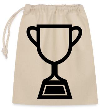 trophée - Sac cadeau en coton avec cordon (25 x 30 cm) - nature - Devant