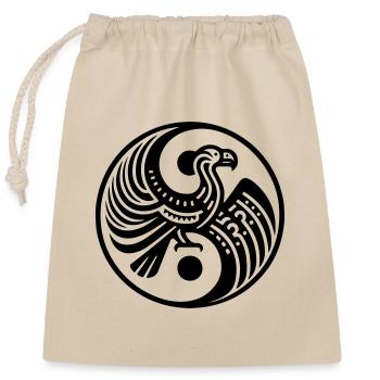 Tao Andean Condor - Ying Yang - Closable cotton gift bag (25x30cm) - nature - Front