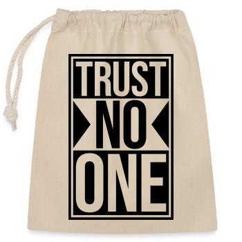 ne faites confiance à personne pour ne citer - Sac cadeau en coton avec cordon (25 x 30 cm) - nature - Devant