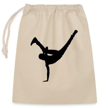 Breakdancer - Verschließbarer Geschenkbeutel aus Baumwolle (25x30cm) - Natur - Vorne