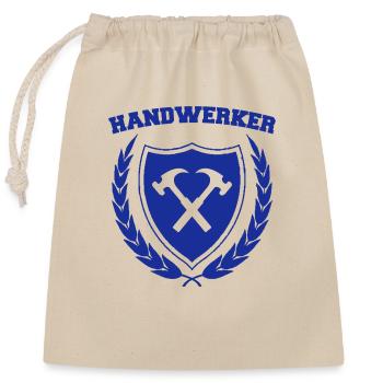 handwerker - Verschließbarer Geschenkbeutel aus Baumwolle (25x30cm) - Natur - Vorne