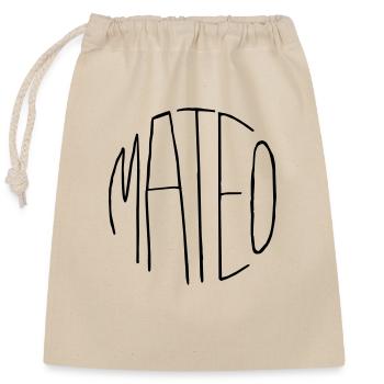 Mateo - Verschließbarer Geschenkbeutel aus Baumwolle (25x30cm) - Natur - Vorne