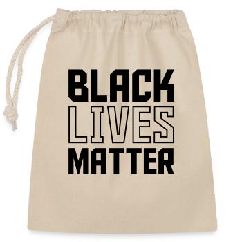 black lives - Verschließbarer Geschenkbeutel aus Baumwolle (25x30cm) - Natur - Vorne