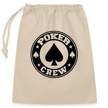 Poker Crew - Closable cotton gift bag (25x30cm) - nature - Front